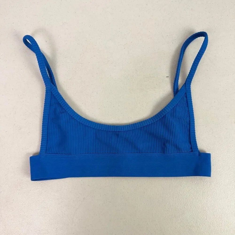 Frankies Bikinis Swimsuit size Small Blue Gabrielle Top